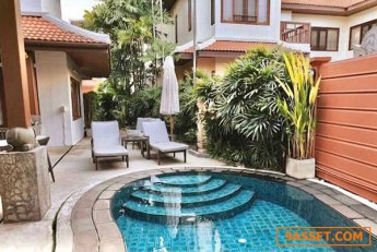 บ้านเดี่ยวพร้อมสระว่ายน้ำส่วนตัวและสวนรอบบ้าน สำหรับพักอาศัย Executive House with Private Pool & Garden around For Residence